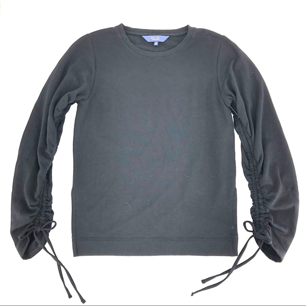 RACHEL Rachel Roy Black Crew Neck Sweatshirt - Picture 1 of 3